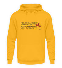 Lade das Bild in den Galerie-Viewer, GUT AUSSEHEN UND WEIN TRINKEN - HOODIE