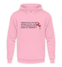 Lade das Bild in den Galerie-Viewer, GUT AUSSEHEN UND WEIN TRINKEN - HOODIE