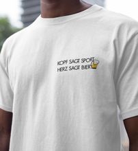 Lade das Bild in den Galerie-Viewer, KOPF SPORT HERZ BIER - SHIRT HERREN