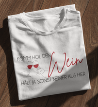 Lade das Bild in den Galerie-Viewer, HOL DEN WEIN - SHIRT DAMEN