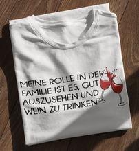 Lade das Bild in den Galerie-Viewer, GUT AUSSEHEN UND WEIN TRINKEN - SHIRT DAMEN