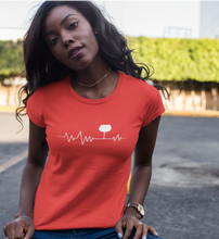 Lade das Bild in den Galerie-Viewer, HERZSCHLAG WEIN - SHIRT DAMEN