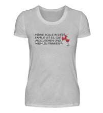 Lade das Bild in den Galerie-Viewer, GUT AUSSEHEN UND WEIN TRINKEN - SHIRT DAMEN
