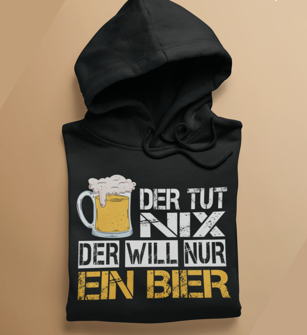 DER WILL NUR BIER - HOODIE