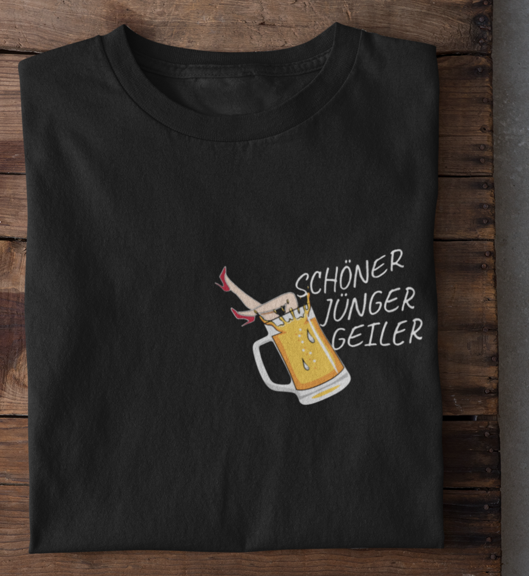 SCHÖNER JÜNGER GEILER BIER - SHIRT HERREN