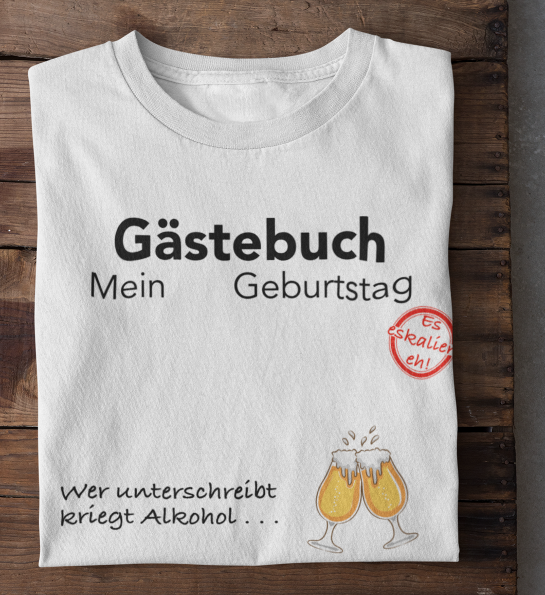 GÄSTEBUCH BIER - SHIRT