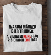 Lade das Bild in den Galerie-Viewer, BIER TRINKEN GRÜNDE - SHIRT HERREN
