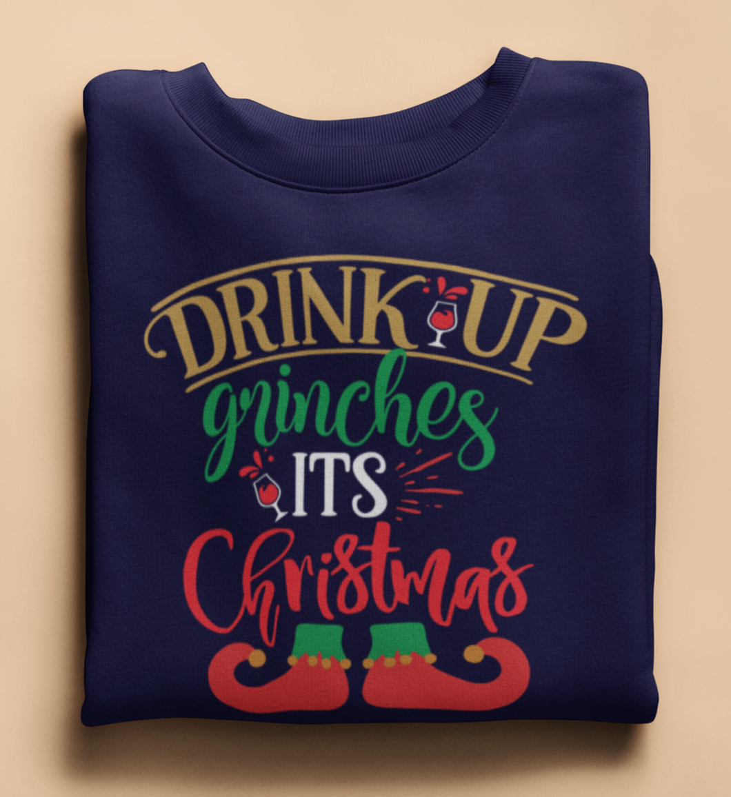 GRINCHES CHRISTMAS WINE - SWEATSHIRT