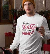 Lade das Bild in den Galerie-Viewer, SANTA JUST BRING WINE - SWEATSHIRT
